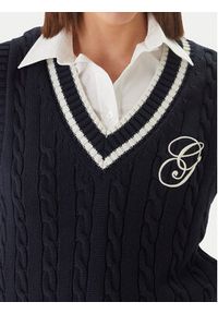 GANT - Gant Sweter 4805441 Granatowy Regular Fit. Kolor: niebieski. Materiał: bawełna #3