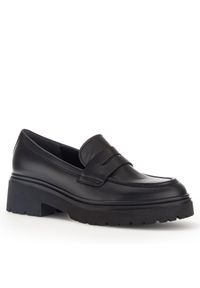 Loafersy Gabor. Kolor: czarny