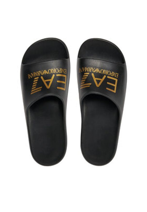 EA7 Emporio Armani Klapki XBP008 XK337 M700 Czarny. Kolor: czarny