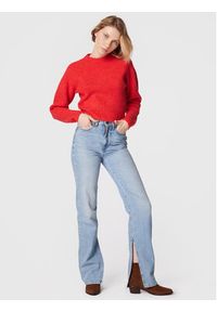 Marella Sweter Pulce 33662526 Czerwony Regular Fit. Kolor: czerwony. Materiał: wełna #5