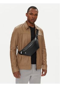 Calvin Klein Saszetka nerka Micro Pebble Waistbag 38 LV04D3002G Czarny. Kolor: czarny. Materiał: skóra #5