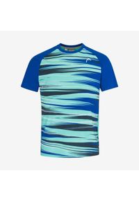 Head - TOPSPIN T-Shirt Men. Kolor: niebieski. Materiał: materiał #1