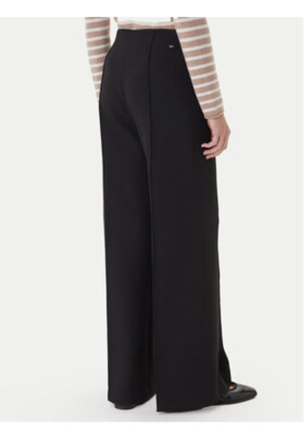 TOMMY HILFIGER - Tommy Hilfiger Spodnie palazzo WW0WW48406 Czarny Wide Leg. Kolor: czarny. Materiał: syntetyk