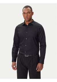 Armani Exchange Koszula XM001142 AF13131 FC022 Czarny Regular Fit. Kolor: czarny. Materiał: bawełna #1