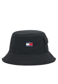 Tommy Jeans Kapelusz Heritage Bucket AM0AM13423 Czarny. Kolor: czarny. Materiał: materiał, bawełna