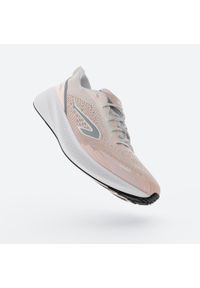 KIPRUN - Buty do biegania damskie Kiprun Cushion 500. Kolor: biały, wielokolorowy, różowy. Szerokość cholewki: normalna