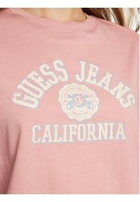 Guess T-Shirt W5RI43 K8HM0 Różowy Regular Fit. Kolor: różowy. Materiał: bawełna #5