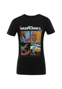 ZONE PERFECT - T-shirt Dziecięcy Nax Zaldo 116-122 - Wygoda i Styl. Kolor: fioletowy. Materiał: elastan, bawełna. Wzór: nadruk
