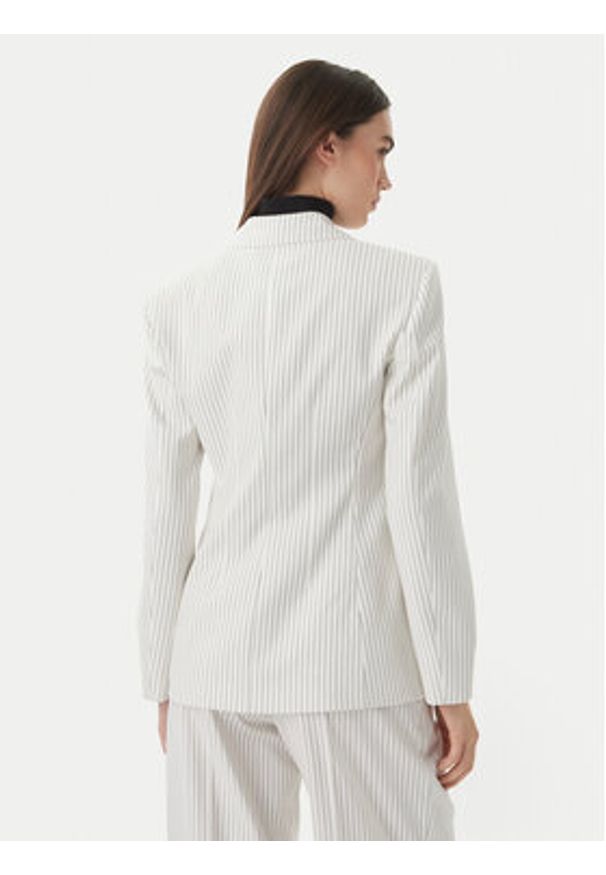 Hugo - HUGO Marynarka Asmalla 50561472 Biały Regular Fit. Kolor: biały. Materiał: syntetyk