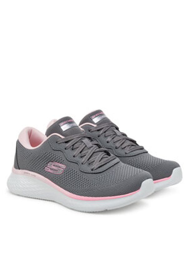 skechers - Skechers Sneakersy 150019/CCPK Szary. Kolor: szary. Materiał: materiał