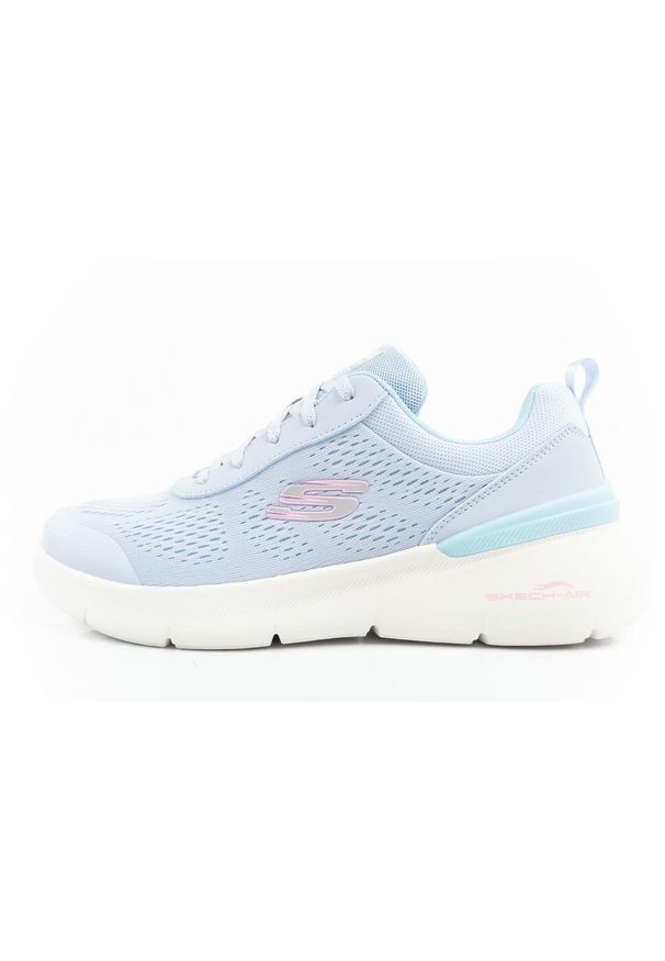 SKEARS - Buty sportowe sneakersy damskie Skechers Air Dynamight 2.0. Kolor: fioletowy. Sport: fitness, turystyka piesza