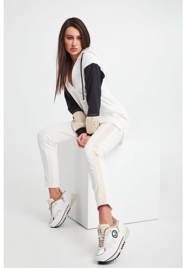 Liu Jo Sport - Bluza LIU JO SPORT. Typ kołnierza: kaptur. Wzór: haft, aplikacja. Styl: sportowy