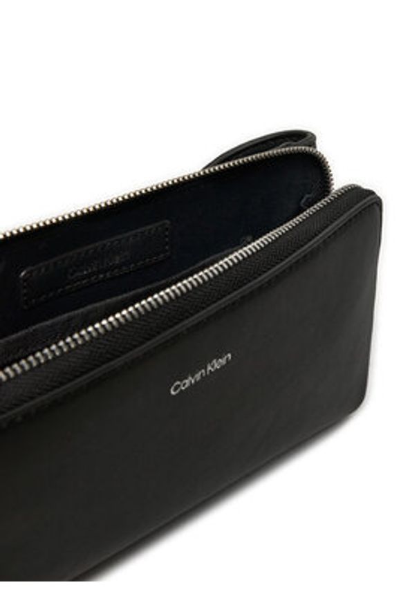 Calvin Klein Saszetka nerka Ck Sleek Waistbag K50K512785 Czarny. Kolor: czarny. Materiał: skóra