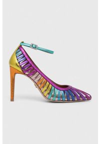 Kurt Geiger London szpilki skórzane Pierra Court 9798169109. Zapięcie: klamry. Materiał: skóra. Obcas: na szpilce. Wysokość obcasa: średni #1
