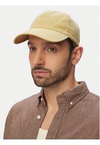 Calvin Klein Czapka z daszkiem Monogram Embroidery Baseball Cap LV04K5024G Żółty. Kolor: żółty. Materiał: bawełna #4