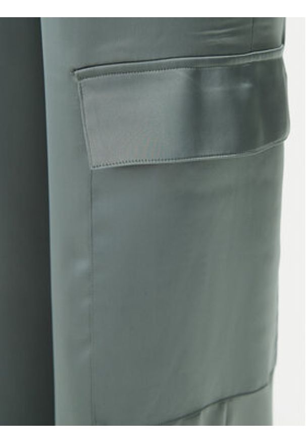 Hugo - HUGO Spodnie materiałowe Hanira-1 50530080 Zielony Relaxed Fit. Kolor: zielony. Materiał: syntetyk