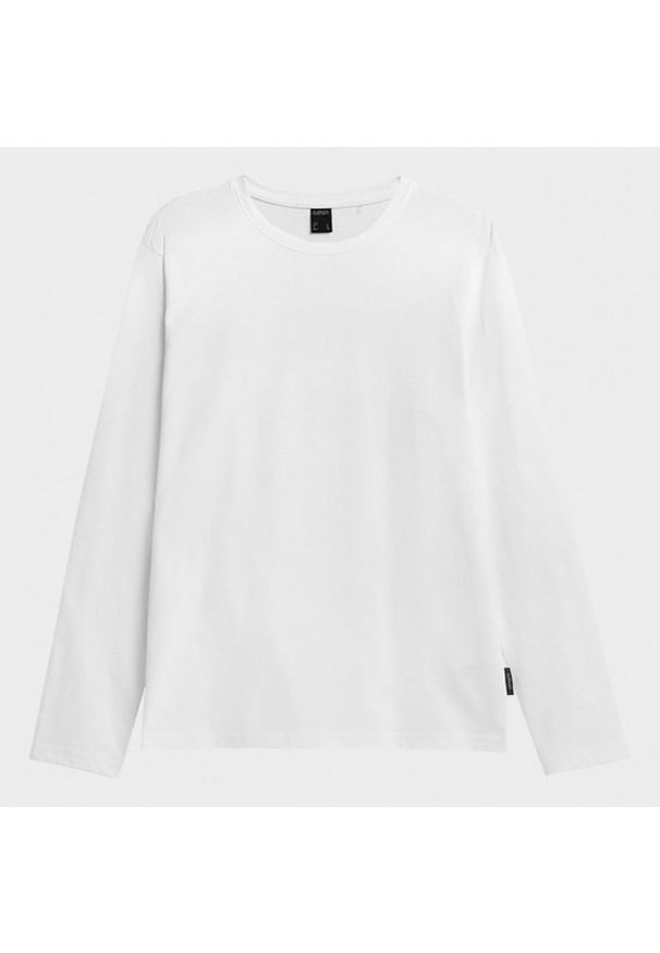 outhorn - Longsleeve gładki męski. Okazja: na co dzień. Materiał: bawełna, jersey, dzianina, materiał. Długość rękawa: długi rękaw. Wzór: gładki. Styl: casual
