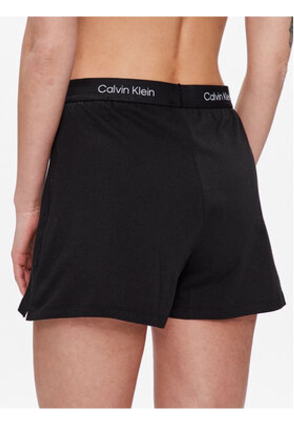 Calvin Klein Underwear Szorty piżamowe 000QS6947E Czarny Regular Fit. Kolor: czarny. Materiał: bawełna