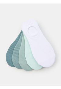 Sinsay - Skarpetki stopki 5 pack - zielony. Kolor: zielony
