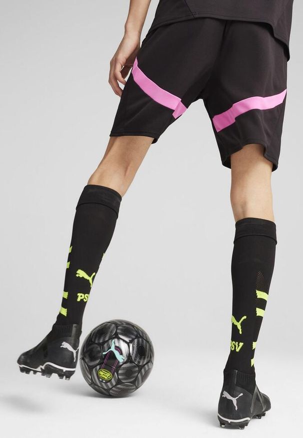 Puma - Męskie szorty PSV Eindhoven PUMA Black Poison Pink. Kolor: wielokolorowy, różowy, czarny