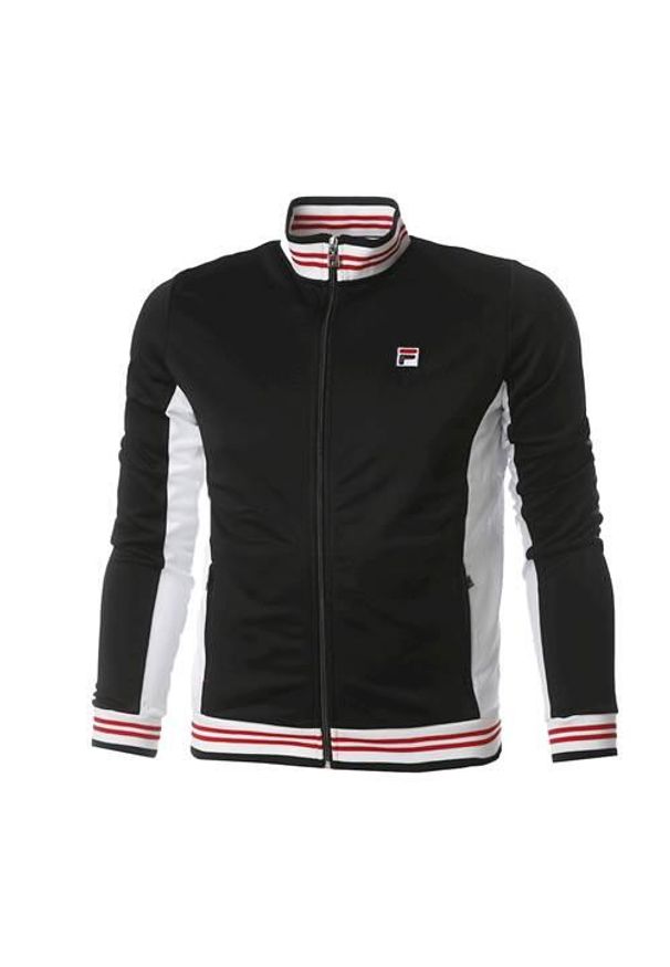 Bluza sportowa męska Fila Ole Functional Classic Retrolook. Kolor: czarny