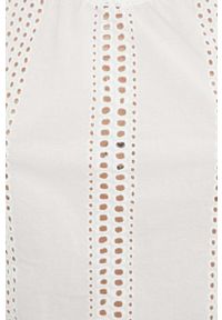 Wrangler bluzka bawełniana damska kolor biały gładka. Okazja: na co dzień. Kolor: biały. Materiał: bawełna. Wzór: gładki. Styl: casual #4