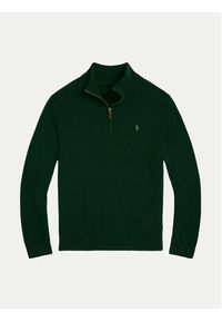 Polo Ralph Lauren Sweter 710876756014 Zielony Regular Fit. Typ kołnierza: polo. Kolor: zielony. Materiał: wełna #4