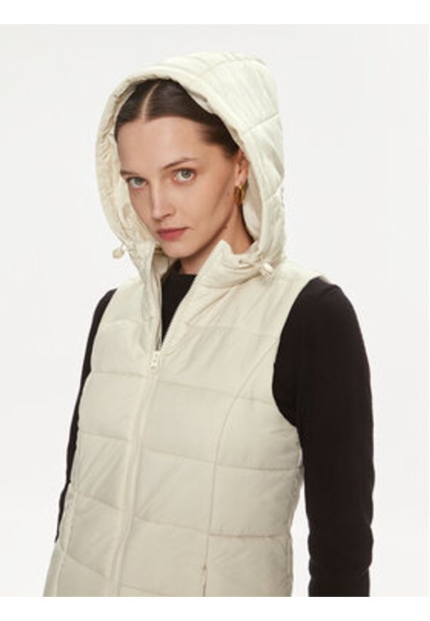 JDY Bezrękawnik Zulu Spring 15311856 Écru Regular Fit. Materiał: syntetyk. Długość rękawa: bez rękawów