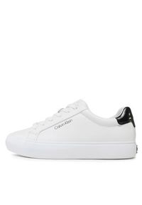 Calvin Klein Sneakersy Vulc Lace Up HW0HW01681 Biały. Kolor: biały. Materiał: skóra #6