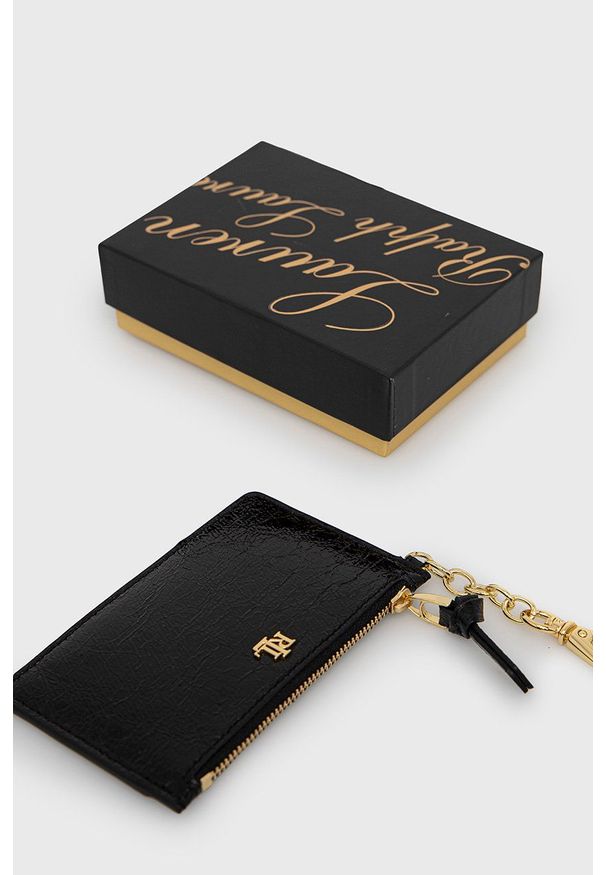 Lauren Ralph Lauren Portfel damski kolor czarny. Kolor: czarny. Materiał: materiał. Wzór: gładki