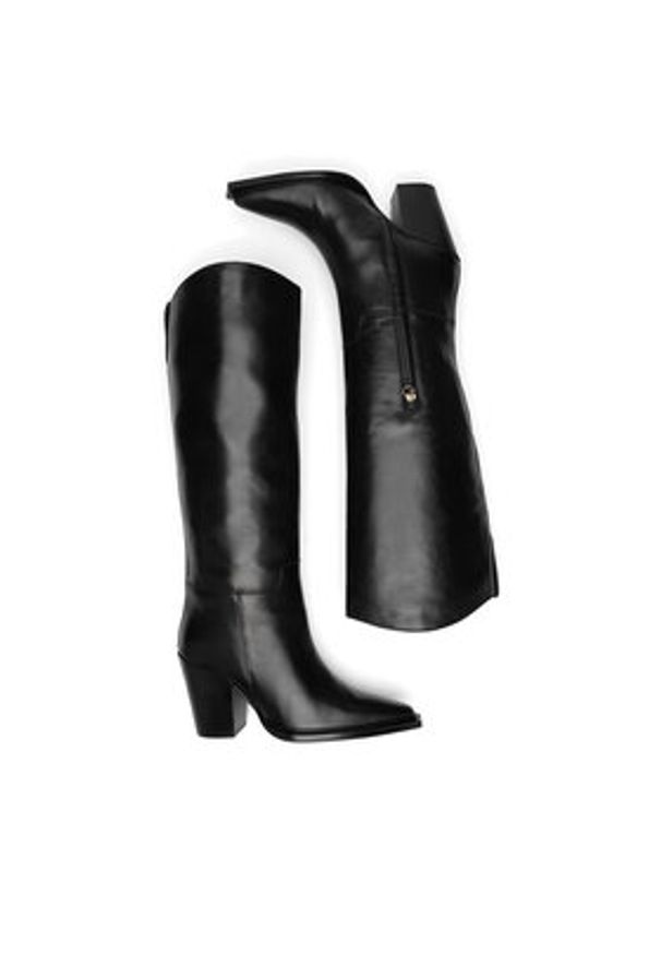 Gino Rossi Kozaki LEA-116199 Czarny. Kolor: czarny. Materiał: skóra