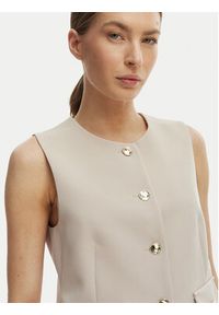 Rinascimento Kamizelka garniturowa CFC0128265003 Beżowy Slim Fit. Kolor: beżowy. Materiał: syntetyk #2