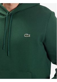 Lacoste Bluza SH9623 Zielony Regular Fit. Kolor: zielony. Materiał: bawełna #5