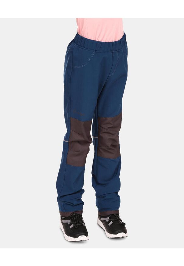 Dziecięce spodnie softshell Kilpi RIZO-J. Kolor: niebieski. Materiał: softshell. Sezon: lato. Sport: turystyka piesza
