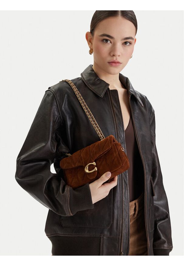 Coach Torebka Tabby CCK48 Brązowy. Kolor: brązowy. Materiał: zamszowe, skórzane