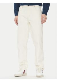Lee Jeansy Oscar 112364188 Biały Tapered Fit. Kolor: biały. Materiał: bawełna
