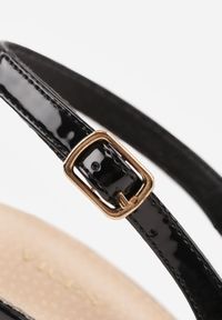 Born2be - Czarne Lakierowane Szpilki VICES z Odkrytą Piętą i Wkładką ze Skóry Naturalnej Salena. Okazja: na co dzień, na spotkanie biznesowe, na ślub cywilny, do pracy, na wesele. Zapięcie: sprzączka. Kolor: czarny. Materiał: skóra, lakier. Obcas: na szpilce. Styl: casual, biznesowy, elegancki, klasyczny #2