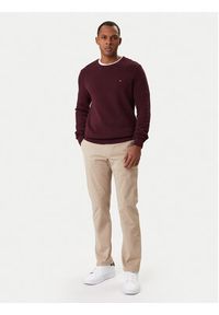 TOMMY HILFIGER - Tommy Hilfiger Chinosy Core Denton MW0MW41993 Beżowy Regular Fit. Kolor: beżowy. Materiał: bawełna #4