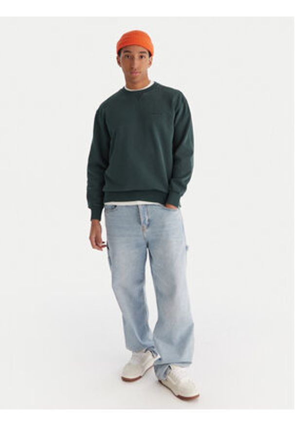 Element Bluza Lowcase Pigment CR ELYFT00172 Zielony Regular Fit. Kolor: zielony. Materiał: bawełna