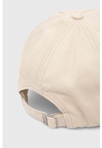 GANT - Gant czapka z daszkiem bawełniana kolor beżowy z aplikacją. Kolor: beżowy. Materiał: bawełna. Wzór: aplikacja #3