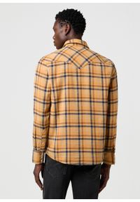 Wrangler - MESKA KOSZULA WRANGLER WESTERN SHIRT BROWN BLUE 112372456 #6