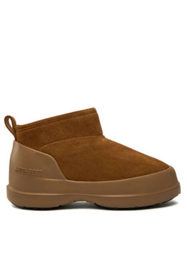 Moon Boot Śniegowce Luna Low Suede Boot 80D2480040 Brązowy. Kolor: brązowy. Materiał: skóra, zamsz