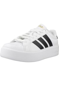 Adidas - Buty ADIDAS STREETTALK BOLD Biały. Kolor: biały. Materiał: tkanina, syntetyk. Styl: sportowy #1