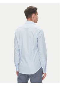 Calvin Klein Koszula LV019EU017 Błękitny Slim Fit. Kolor: niebieski. Materiał: bawełna #4