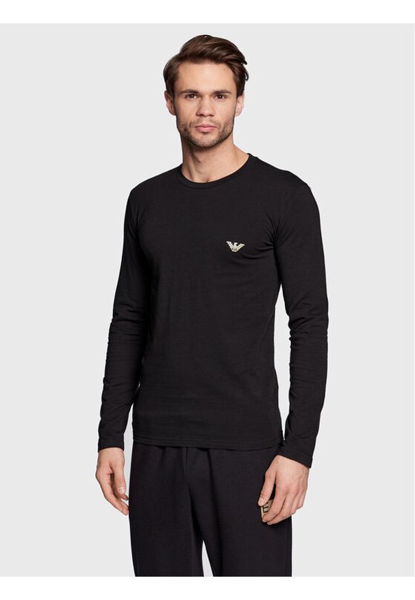 Longsleeve Emporio Armani Underwear. Kolor: czarny. Długość rękawa: długi rękaw