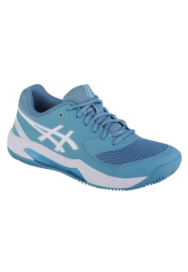 Asics - Buty do tenisa damskie, ASICS Gel-Dedicate 8 Clay. Kolor: niebieski, wielokolorowy, biały. Sport: tenis