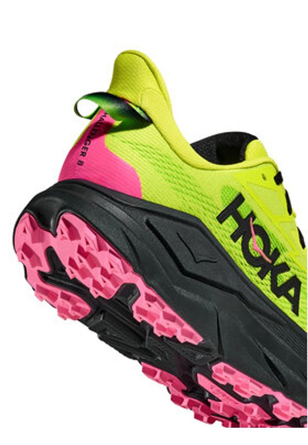 HOKA - Hoka Buty do biegania Challenger 8 1168716 Zielony. Kolor: zielony. Materiał: materiał