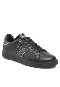 Sneakersy EA7 Emporio Armani X8X102 XK258 Q182 Triple Black/Iridesc. Kolor: czarny. Materiał: skóra #1