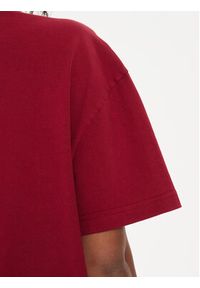 Tommy Jeans T-Shirt Varsity DW0DW18403 Czerwony Oversize. Kolor: czerwony. Materiał: bawełna