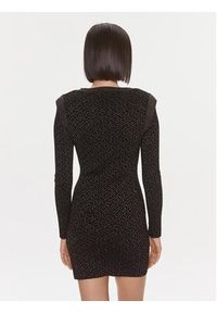 Liu Jo Sukienka dzianinowa MF3171 MA49I Czarny Slim Fit. Kolor: czarny. Materiał: wiskoza #4
